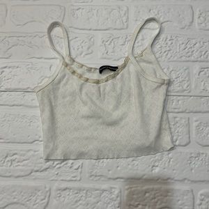 Brandy Melville White Lace Cami